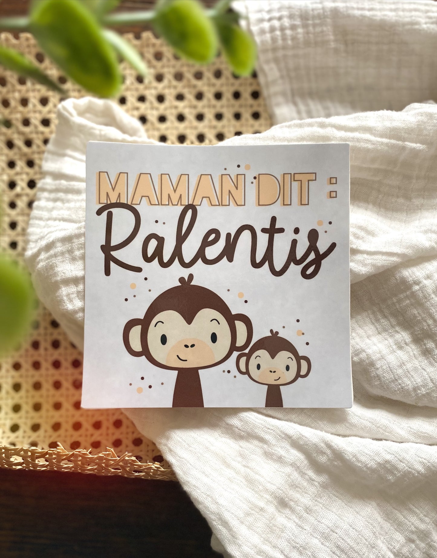 Autocollant voiture « Maman dit ralentis »