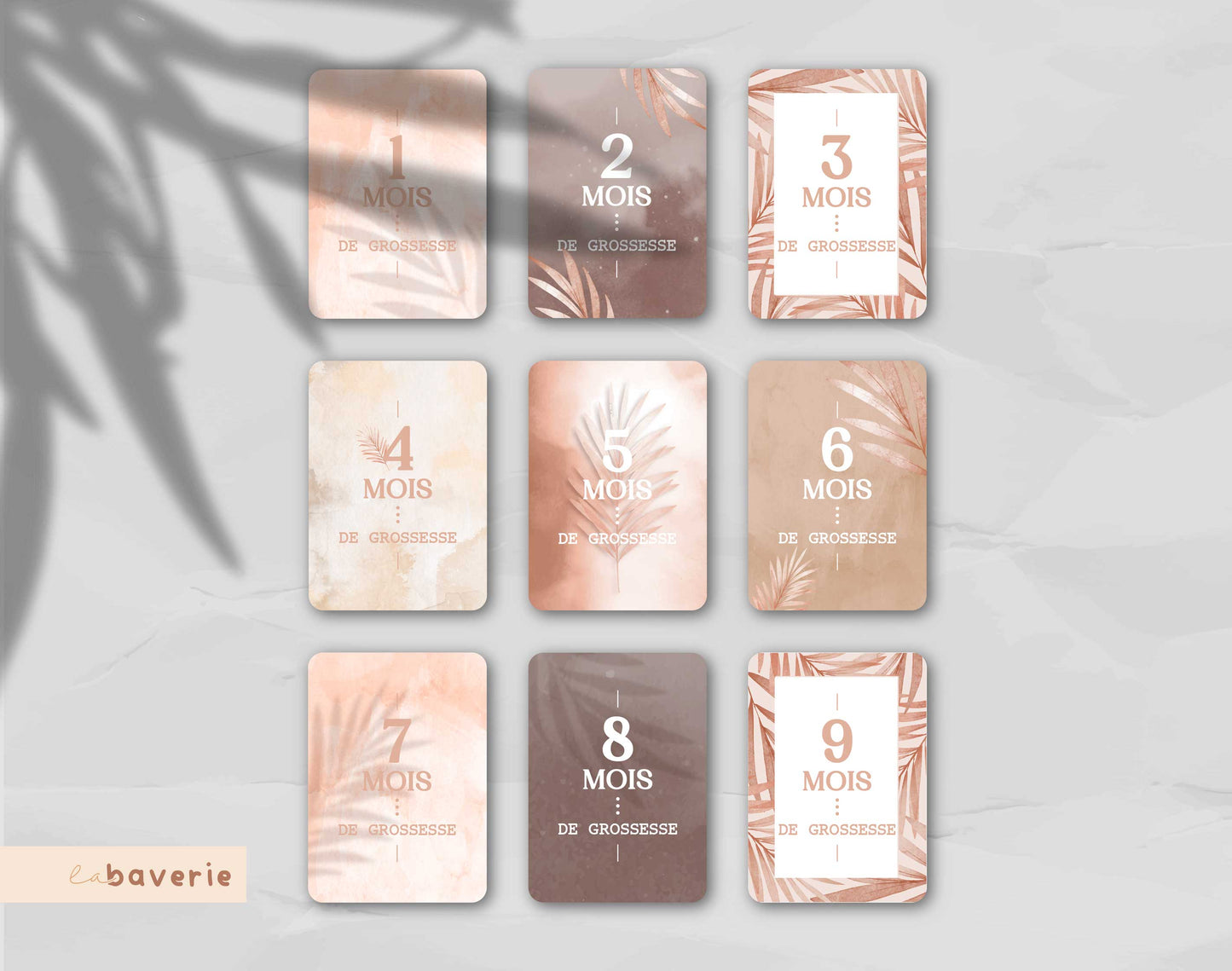 Carton de grossesse Blush