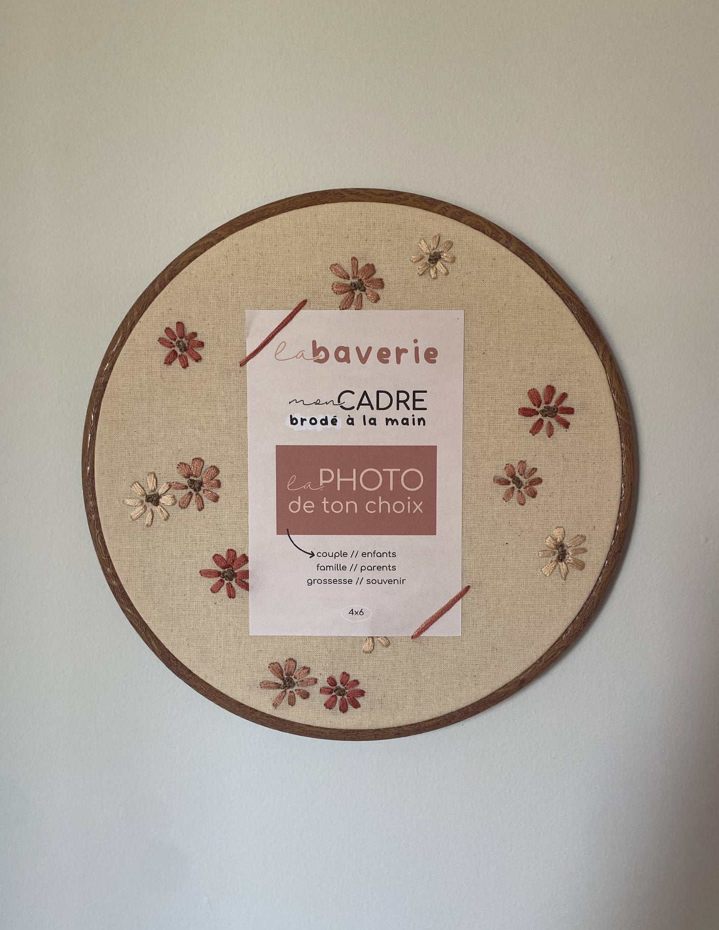 Cadre brodé