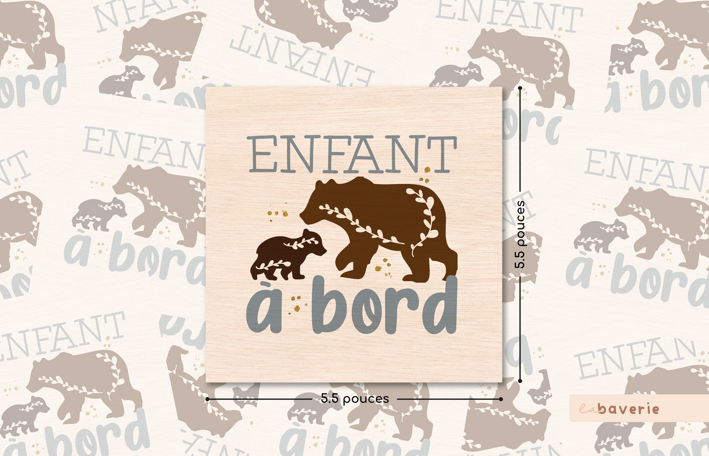 Autocollant voiture « Enfant à bord »