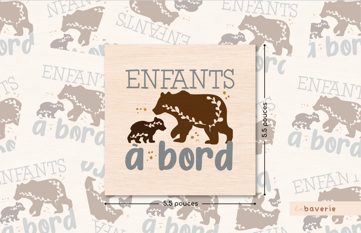 Autocollant voiture « Enfants à bord »