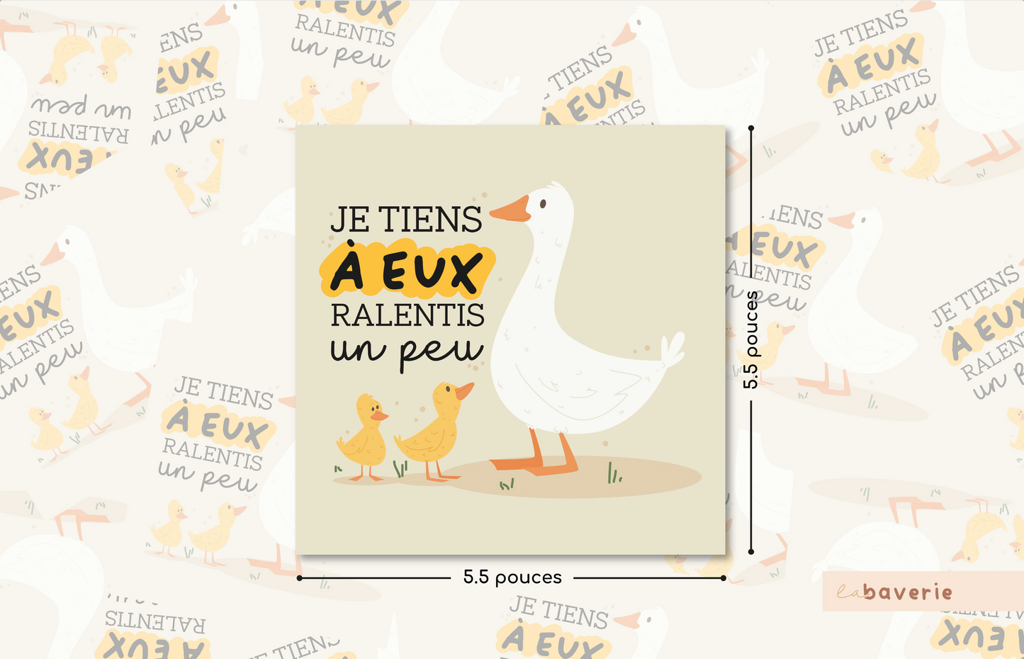 Autocollant voiture « Je tiens à eux »