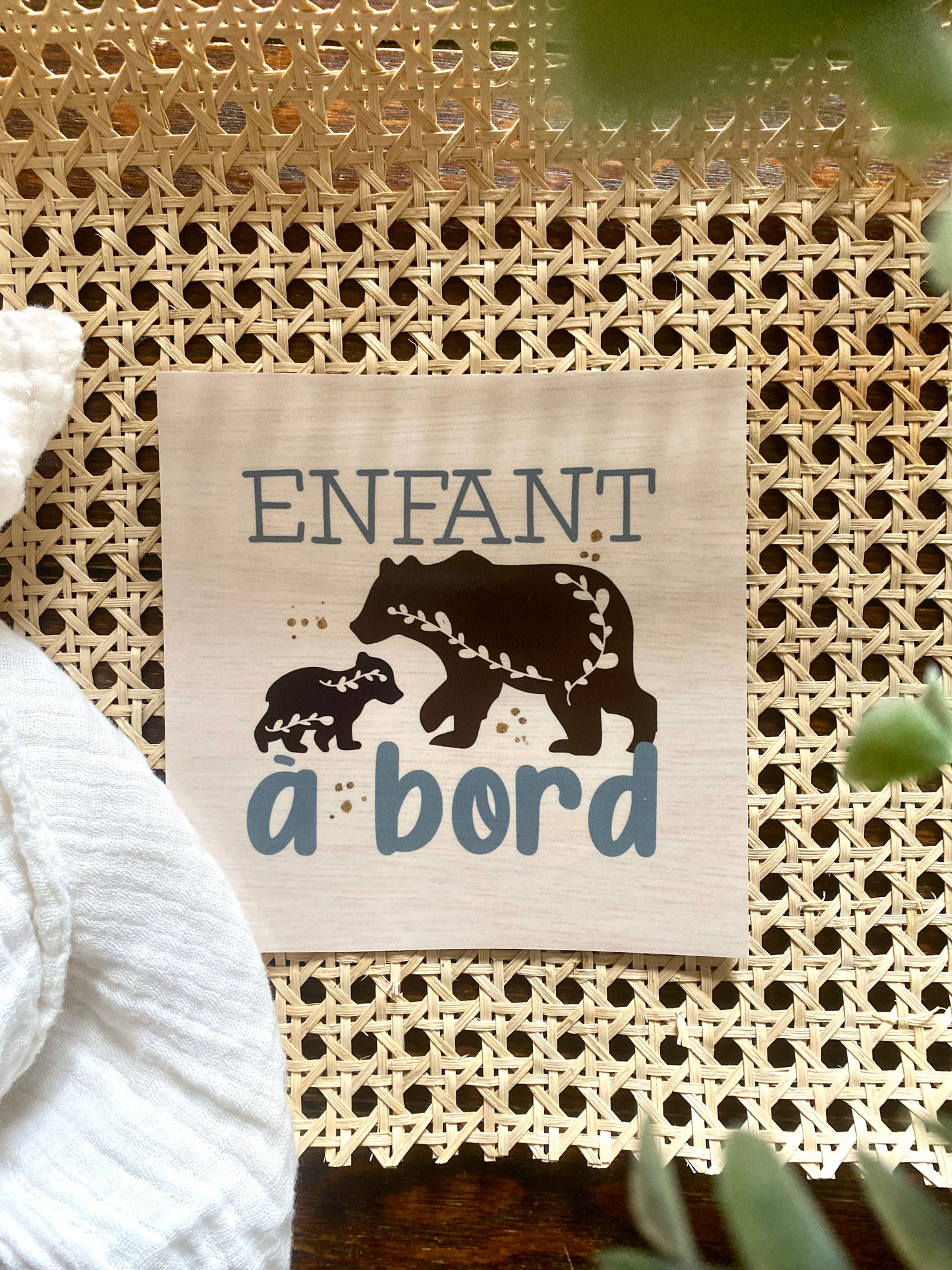 Autocollant voiture « Enfant à bord »