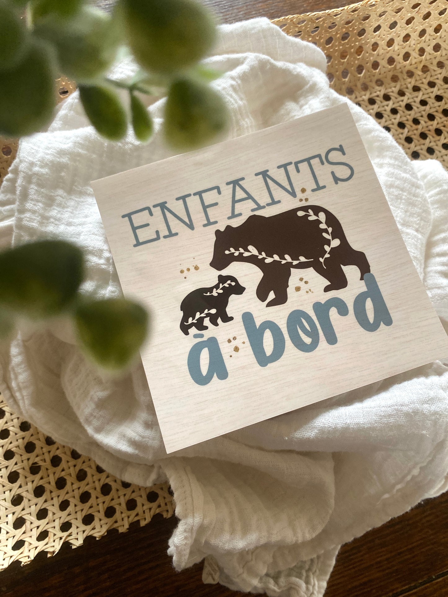 Autocollant voiture « Enfants à bord »