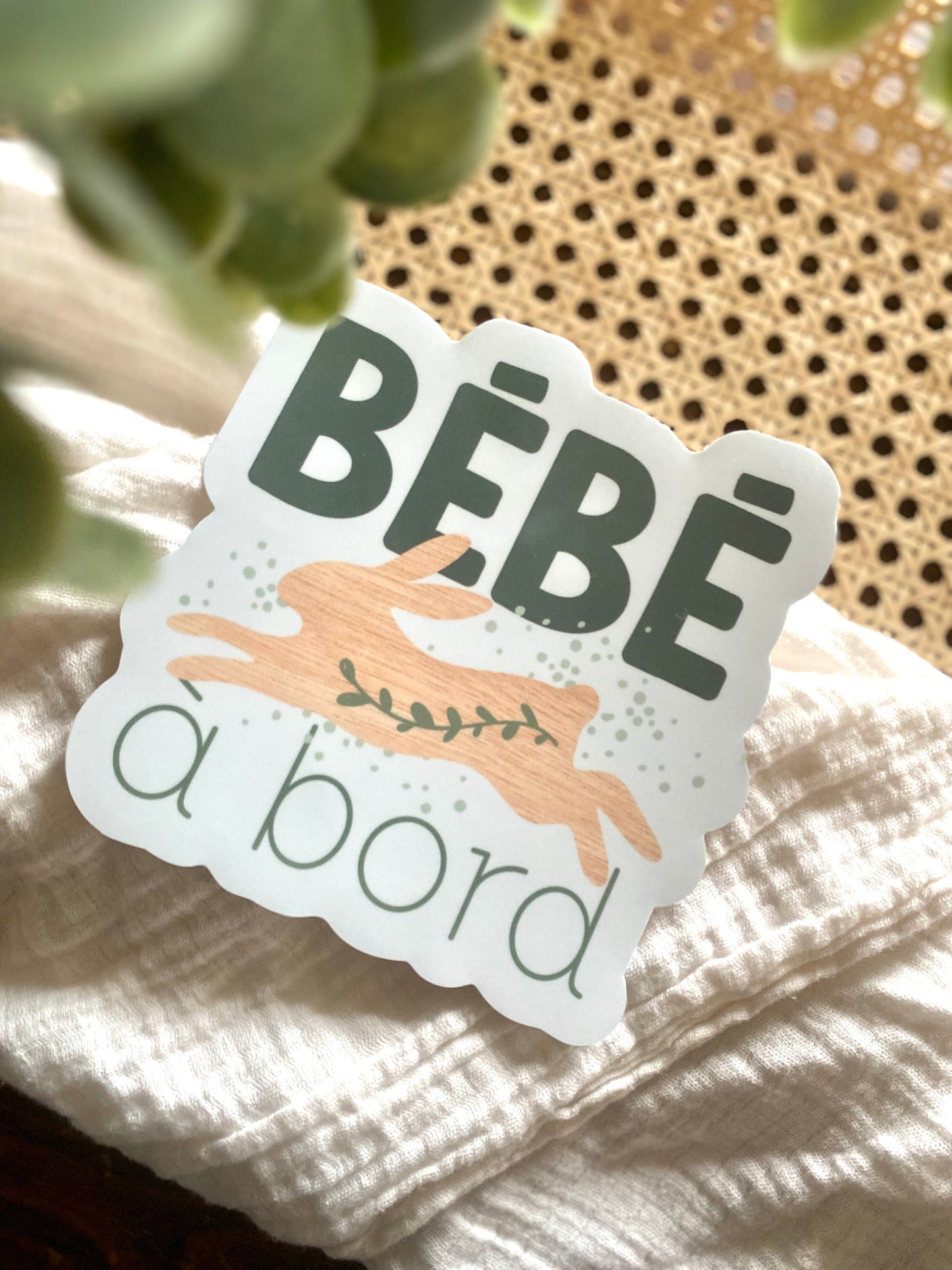 Autocollant voiture « Bébé à bord »