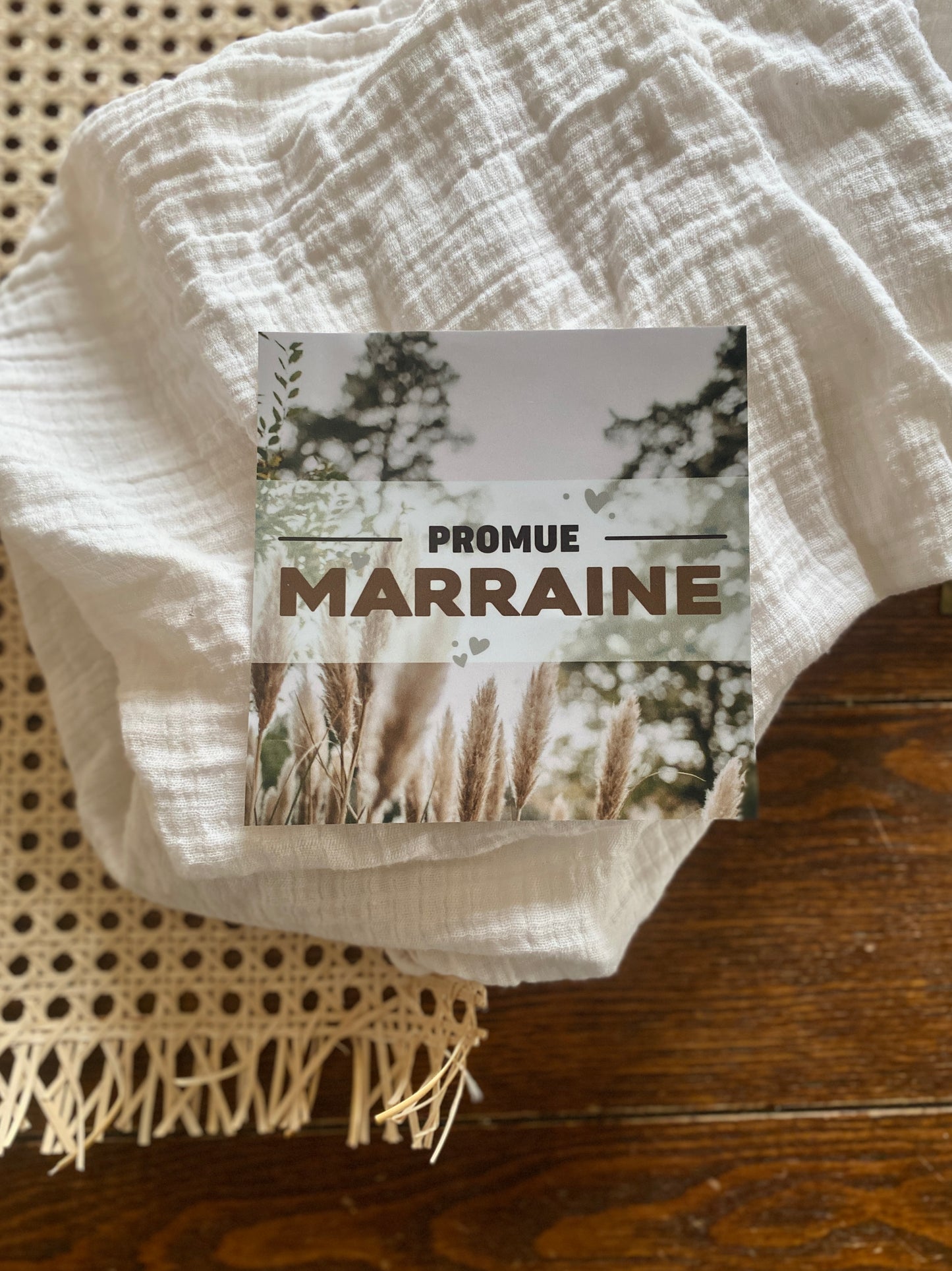 Autocollant voiture « Promue Marraine »