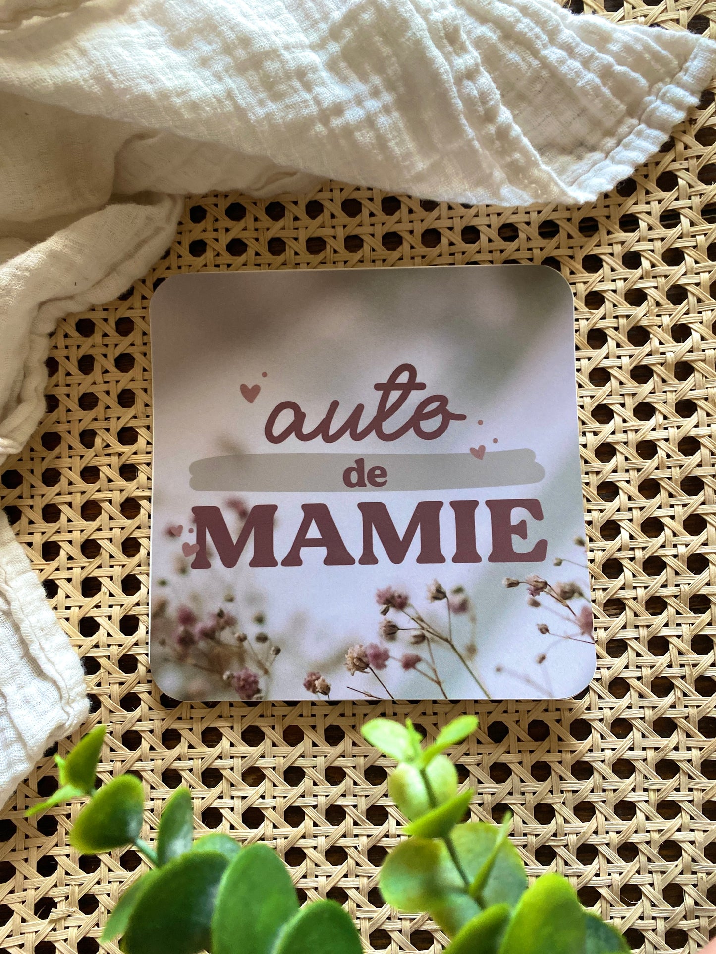 Autocollant voiture « Auto de mamie »
