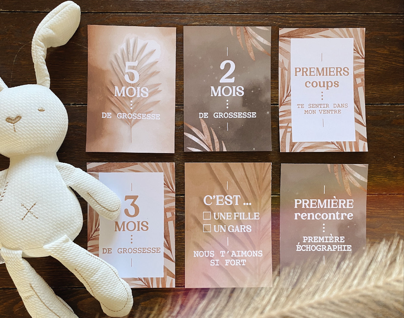 Carton de grossesse Blush