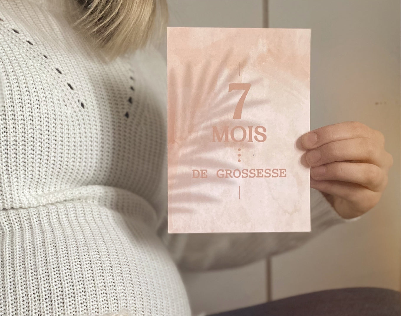Carton de grossesse Blush