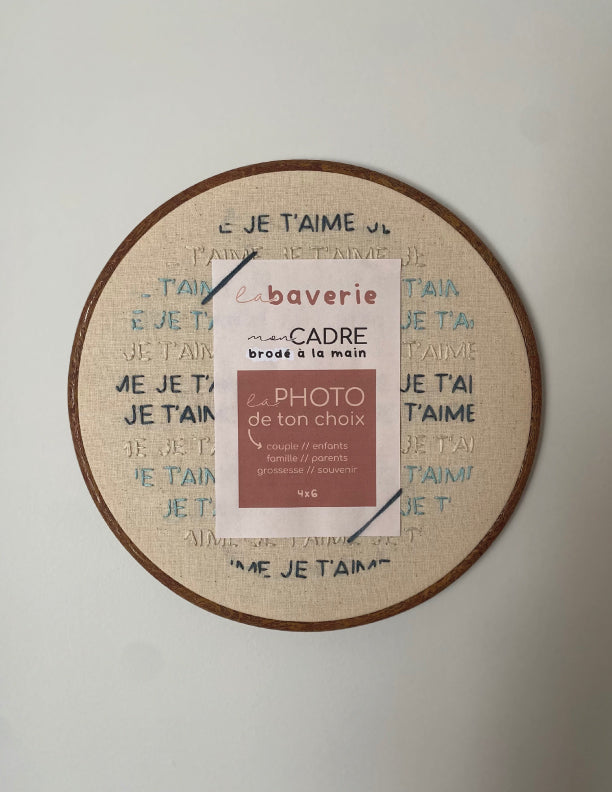 Cadre brodé