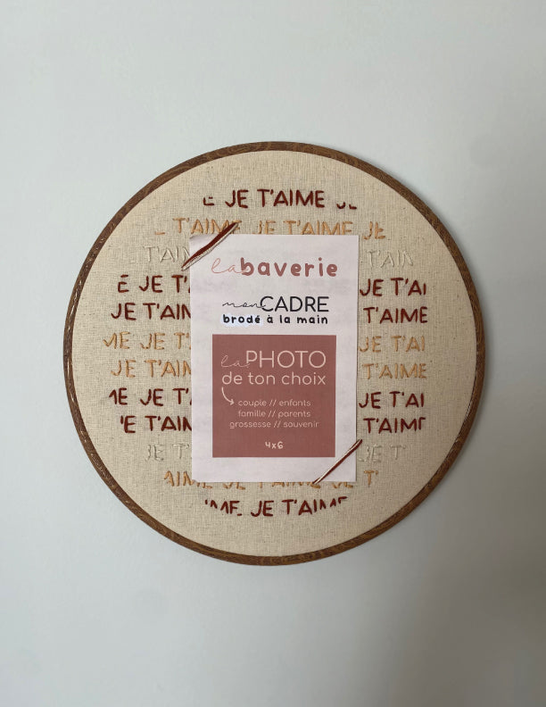 Cadre brodé
