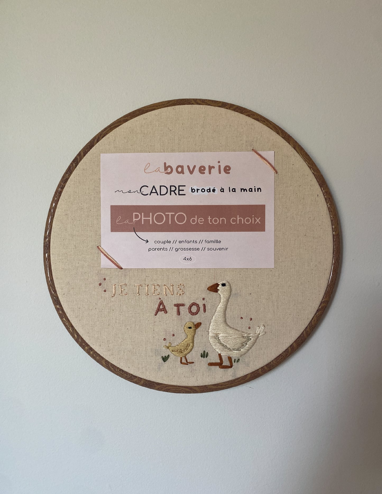 Cadre brodé