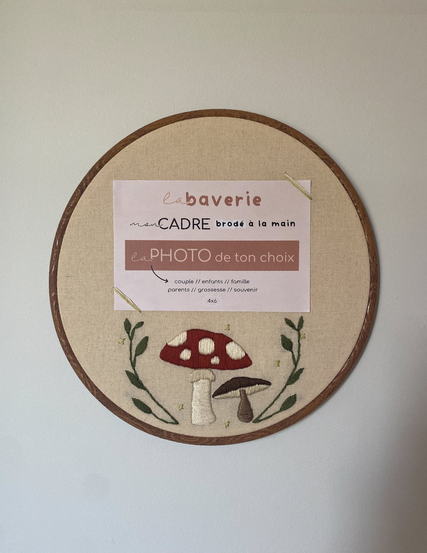 Cadre brodé