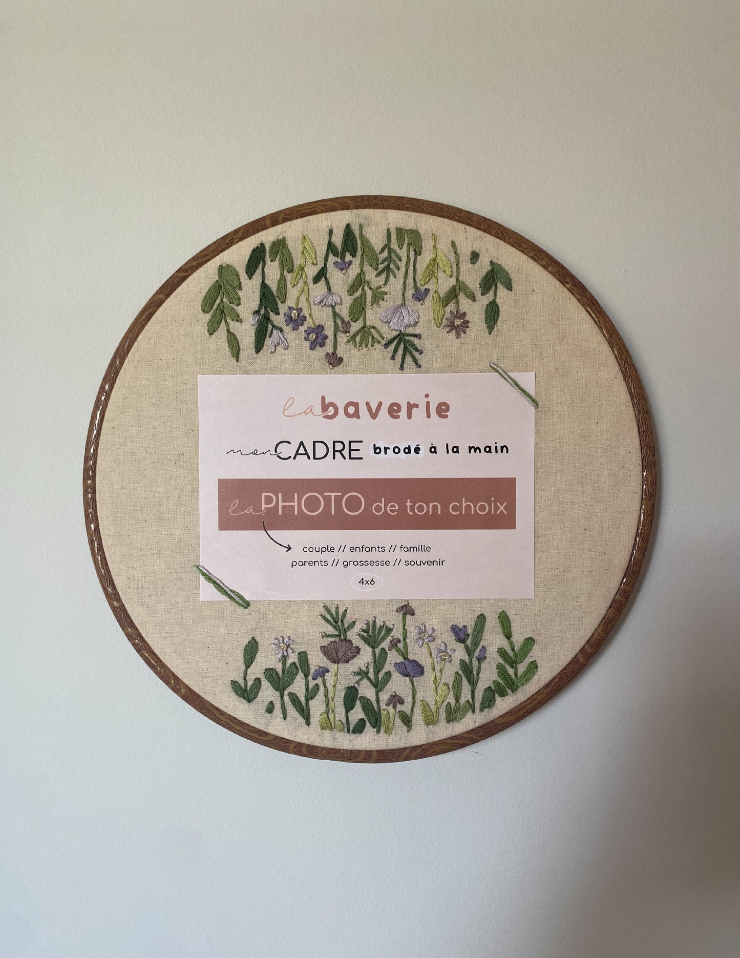 Cadre brodé