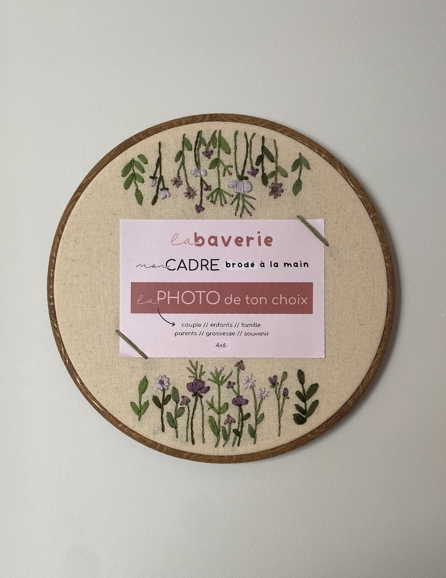 Cadre brodé