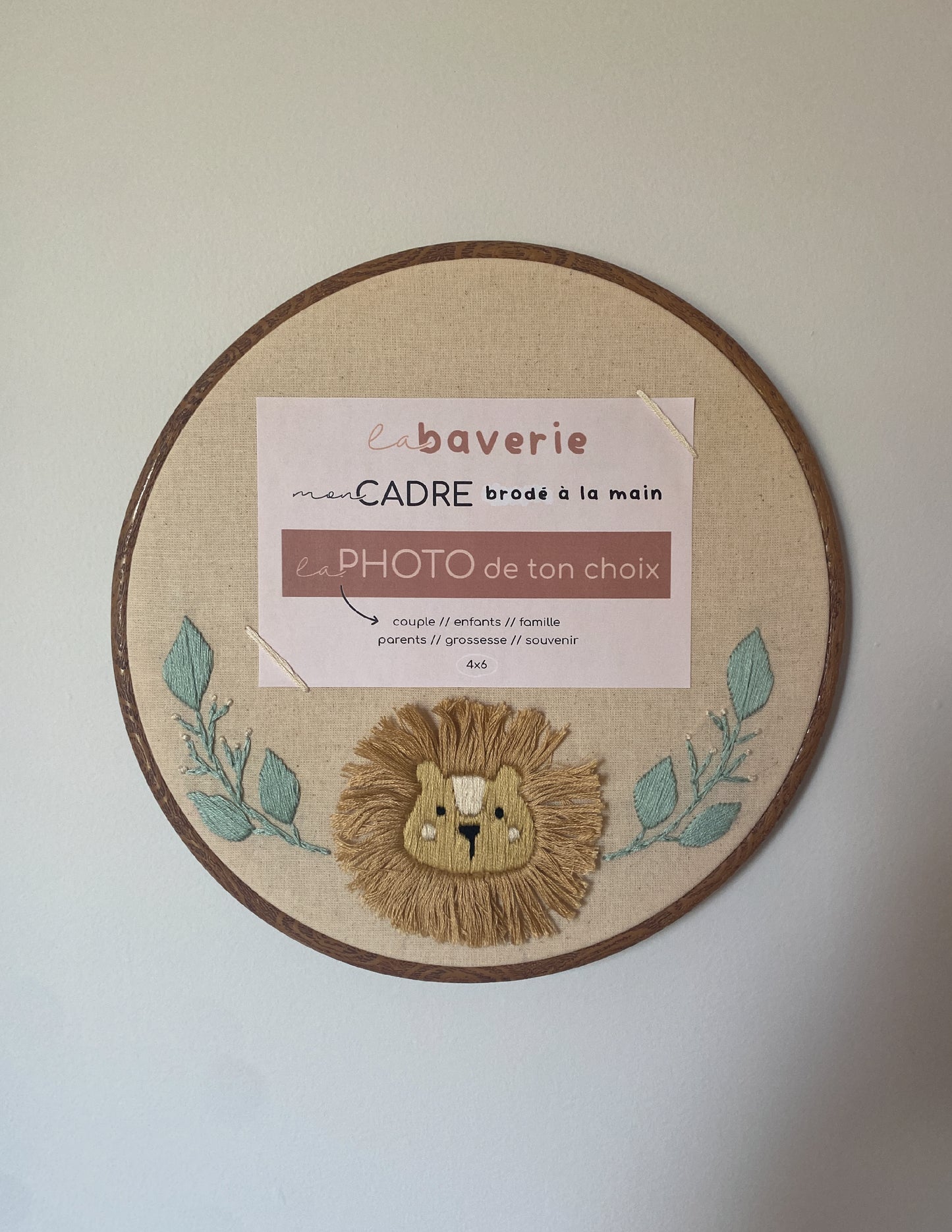 Cadre brodé