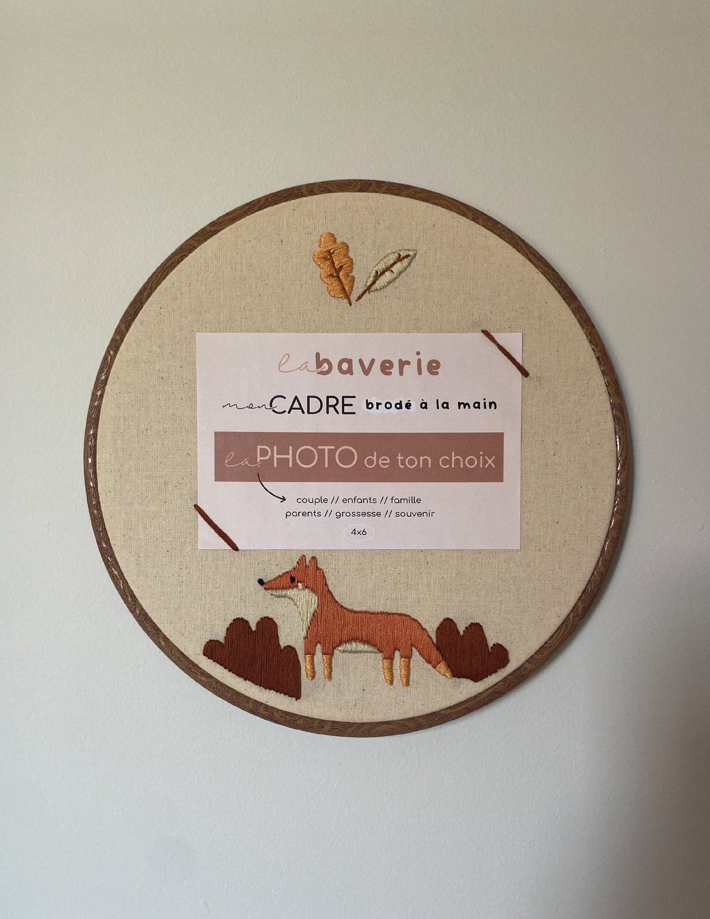 Cadre brodé
