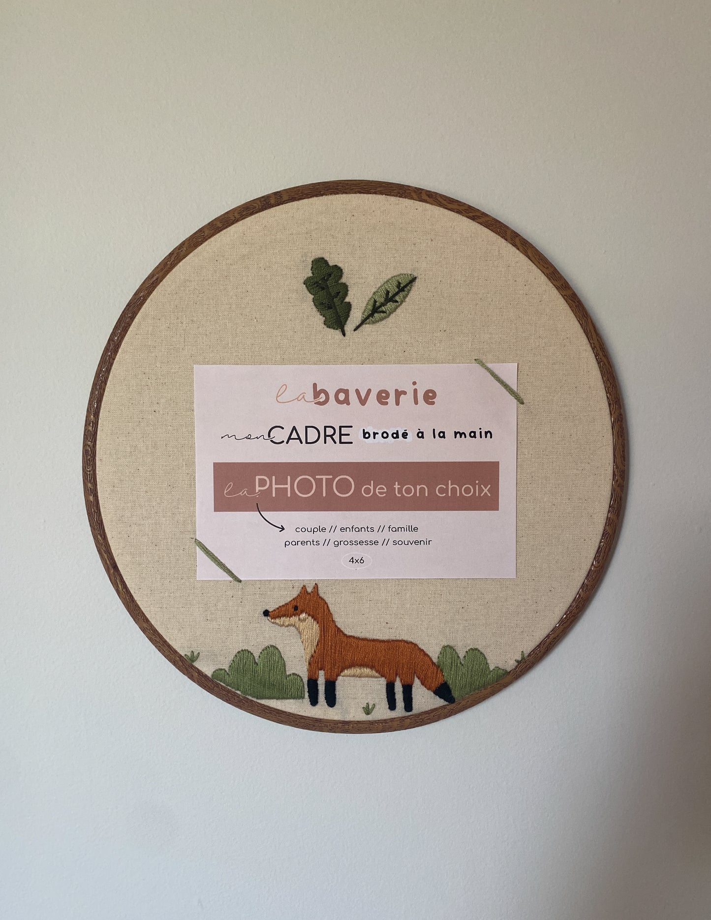 Cadre brodé