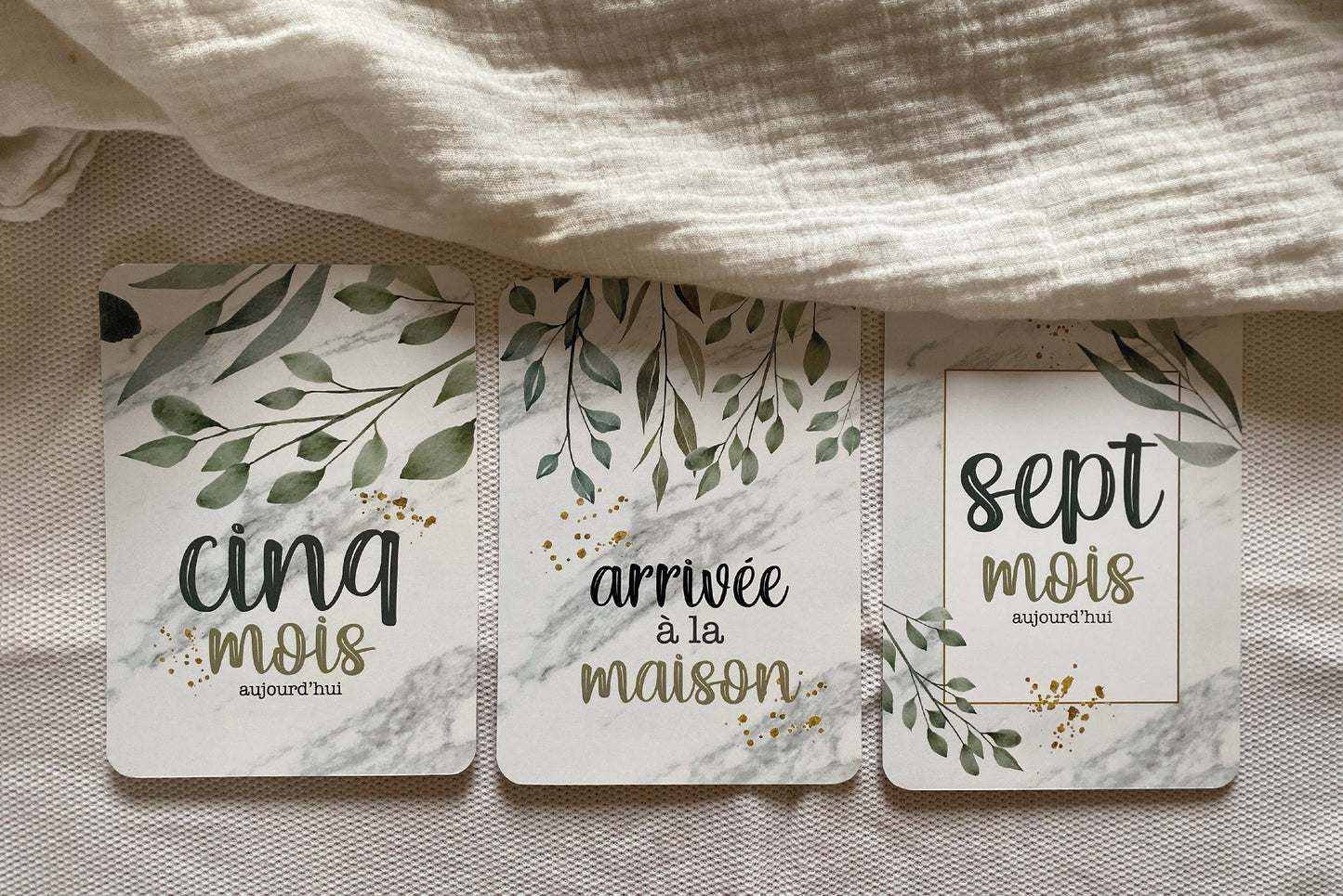 Carton de naissance Sauge Vert