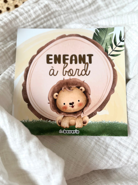 Autocollant voiture « Enfant à bord »