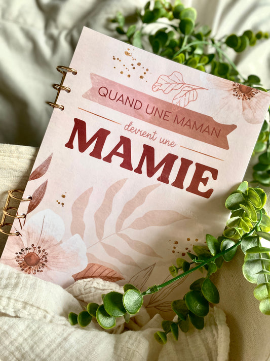 Livre de naissance à anneaux pour Mamie