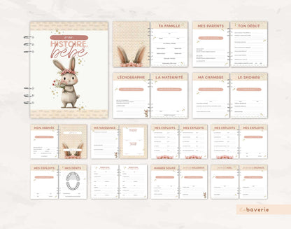 Livre de naissance à anneaux Laura