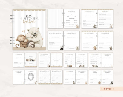 Livre de naissance à anneaux Parents Enfants