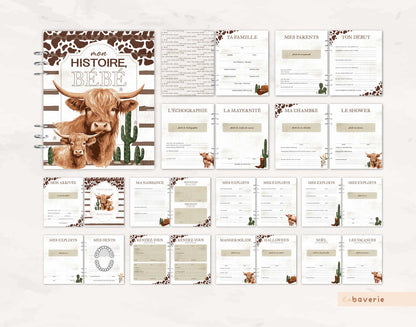 Livre de naissance à anneaux Highland